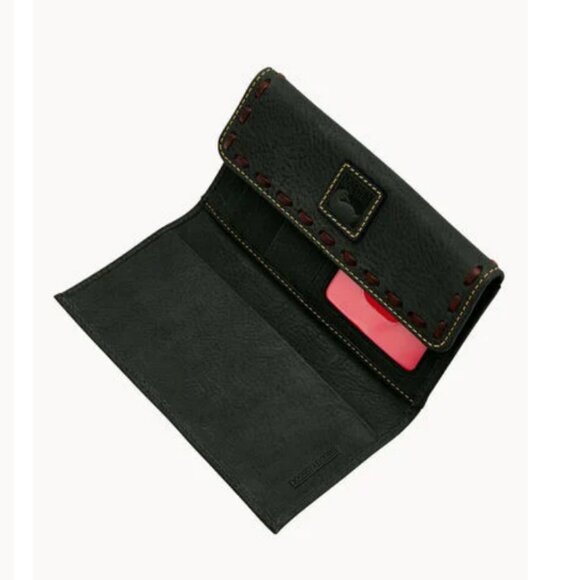 NWT Dooney & Bourke Florentine Continental Clutch Black - Picture 3 of 5